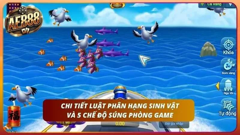 Cách Chơi Bắn Cá AE888 - Hướng Dẫn Từ Cơ Bản Đến Nâng Cao 2 Chi tiết luật phân hạng tại sảnh