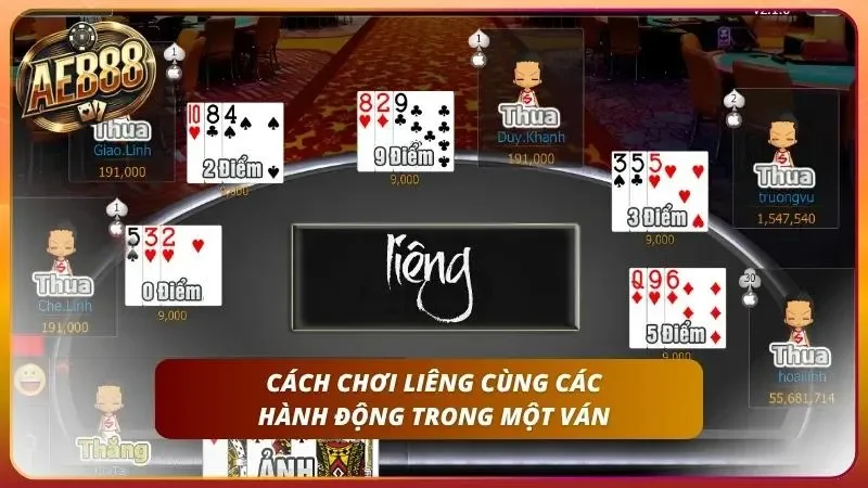 Cách Chơi Liêng – Luật Chơi Và Mẹo Cực Hay Từ Cao Thủ 2 Người chơi tham gia tố với quân bài cực mạnh