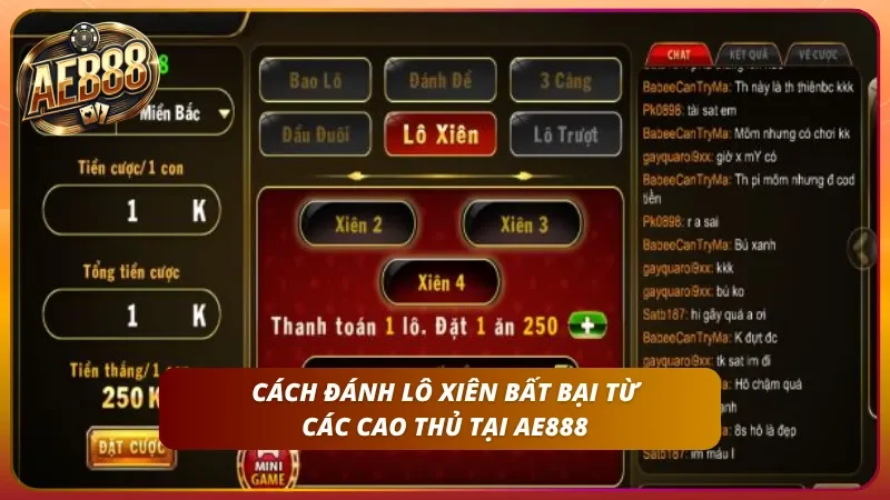 Cách Đánh Lô Xiên 2, 3, 4 Tại AE888 – Nắm Bắt Mẹo Trúng Tỷ Lệ Cao 4 Bí kíp đánh đâu thắng đó từ các cao thủ