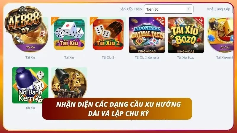 Cách Soi Cầu Tài Xỉu - Bắt Cầu Chính Xác 90% Tại Ae888 2 Nhận diện các dạng cầu tài xỉu phổ biến trên bảng vị trực tuyến