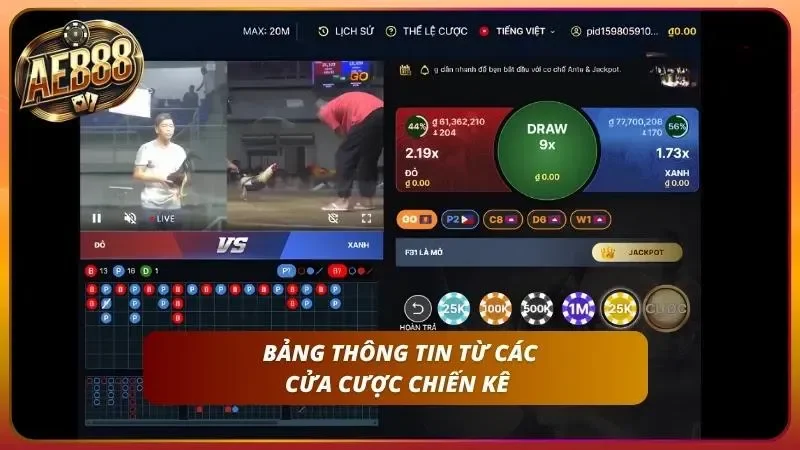 Cách Cược Đá Gà Thomo Tại AE888 Trực Tiếp Mới Nhất 2026 4 Các bảng thông tin uy tín nên lưu ý