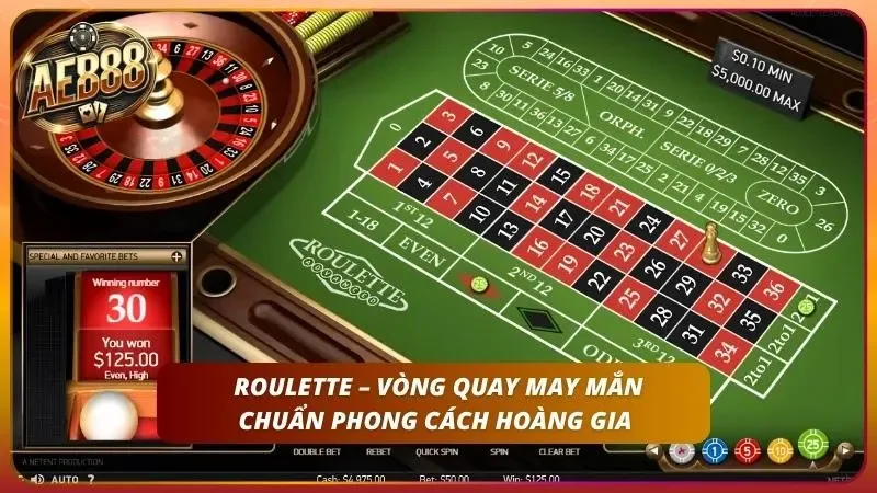 Top 5 Game Casino Live Hot Nhất AE888 - Dealer HD 2026 3 Bàn Roulette nổi bật với vòng quay may mắn đầy kịch tính